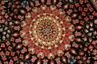 高級玄関マットペルシャ絨毯クム49043