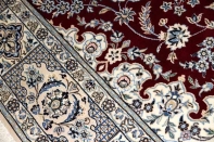 赤いペルシャ絨毯リビング手織りカーペット49135