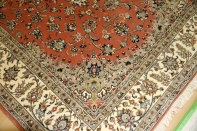 イラン輸入手織りペルシャ絨毯カシャン産地55371