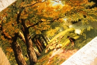 ペルシャ絨毯ピクチャ模様タブリーズ49107