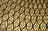 丸いペルシャじゅうたんクム、円形ジュウタン48088