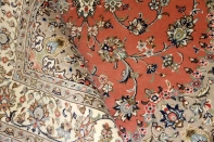 イラン輸入手織りペルシャ絨毯カシャン産地55371