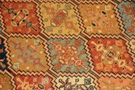 民族キリムの高級絨毯キリムラグ35875