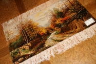 自然の風景ペルシャ絨毯タペストリー49116