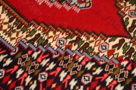 赤いキリムのアクセントラグセネ産地148000