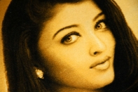 タペストリーペルシャ絨毯タブリーズ49117