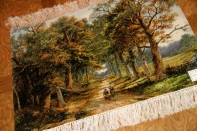 ペルシャ絨毯ピクチャー模様自然風景49109