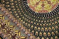 輸入玄関マットのシルククムペルシャ絨毯49053