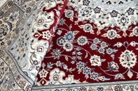 赤いペルシャ絨毯リビング手織りカーペット49135