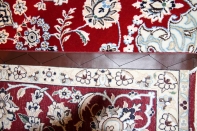 特別注文赤いナイン産メダリオンペルシャ絨毯38416