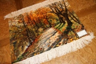 ペルシャ絨毯ピクチャ模様タブリーズ49110