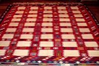 キリムラグのソファー前サイズペルシャ600003