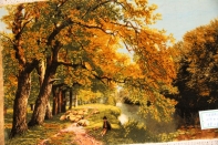 ペルシャ絨毯ピクチャ模様タブリーズ49107