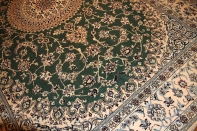 ペルシャリビングジュウタンナイングリーン17883