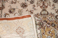 イラン輸入機械織りラグのペルシャ模様770017