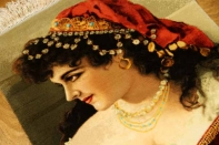 タペストリーペルシャ絨毯タブリーズ49119