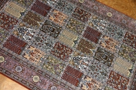 和風なセンターラグシルクペルシャ手織りじゅうたん47070