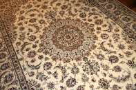 明るい絨毯ペルシャリビング手織りカーペット49147