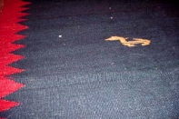 細長い廊下敷きキリムギャッベ模様111000