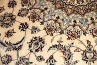 明るい絨毯ペルシャリビング手織りカーペット49147