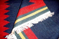 細長い廊下敷きキリムギャッベ模様111000