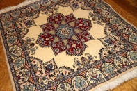 正方形ナイン手織りペルシャ絨毯49999-13003