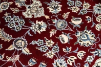 赤いペルシャ絨毯リビング手織りカーペット49135