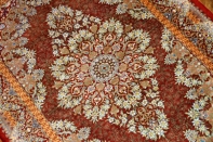 イランペルシヤ輸入玄関ラグシルク48045