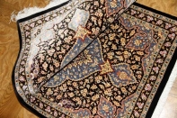 シックな玄関マット手織りペルシャ絨毯49033