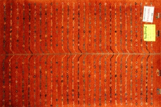 イラン輸入高級ギャッベ、細かい結び方シラズ産地37301