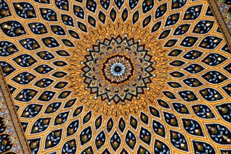 高級手織りペルシャ絨毯シルク、人気ゴンバディデザイン142015