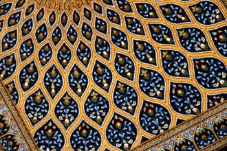 高級手織りペルシャ絨毯シルク、人気ゴンバディデザイン142015