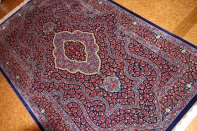 ラジャビヤン有名工房高級クムシルクペルシャ57024