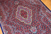 ラジャビヤン有名工房高級クムシルクペルシャ57024