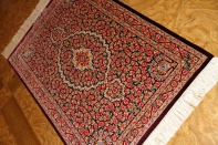 バラいっぱいシルクペルシャ絨毯、レッドローズ56010