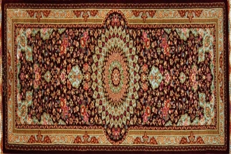 あがりかまち手織りペルシャ絨毯クムシルク32978