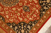 ペルシャシルク玄関マットのクム産50016