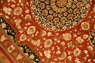 ペルシャシルク玄関マットのクム産50016