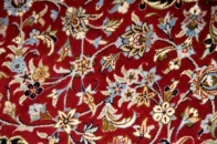 センターラグペルシャカーペット、クムシルクイラン輸入48076