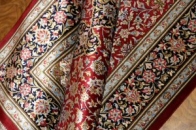 センターラグペルシャカーペット、クムシルクイラン輸入48076