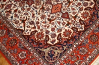 伝統的な手織りイスファハンペルシャ絨毯46312