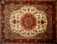 タブリーズ産手織りペルシャじゅうたん39070