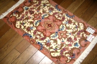手織り玄関マットペルシャ絨毯タブリーズ34082