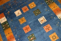 手織りペルシャギャッベのスカイブルーラグ1700001