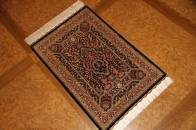 クムシルクの玄関じゅうたん高品質ブラウン色56031