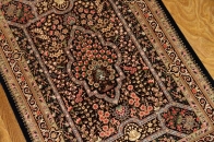 クムシルクの玄関じゅうたん高品質ブラウン色56031