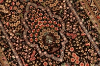 クムシルクの玄関じゅうたん高品質ブラウン色56031