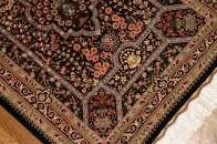 クムシルクの玄関じゅうたん高品質ブラウン色56031