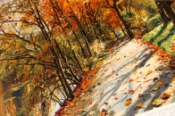 ペルシャ絨毯ピクチャ模様タブリーズ49110