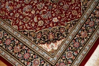 センターラグペルシャカーペット、クムシルクイラン輸入48076